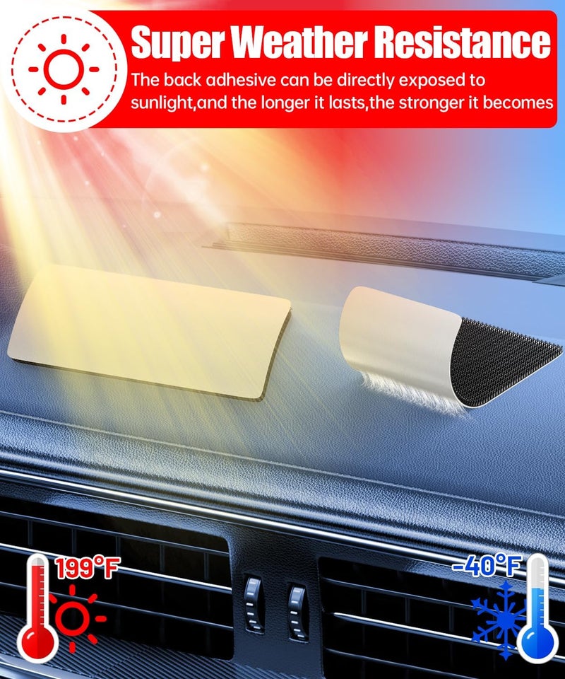 PHIXBEAR 4 inch Large Wide Hook and Loop Strips with Super Adhesive Heavy Duty, Made of 3M, Heat Resistant Waterproof, Outdoor or Indoor Use, 8 Sets Black 4x2 Inch - Image 3